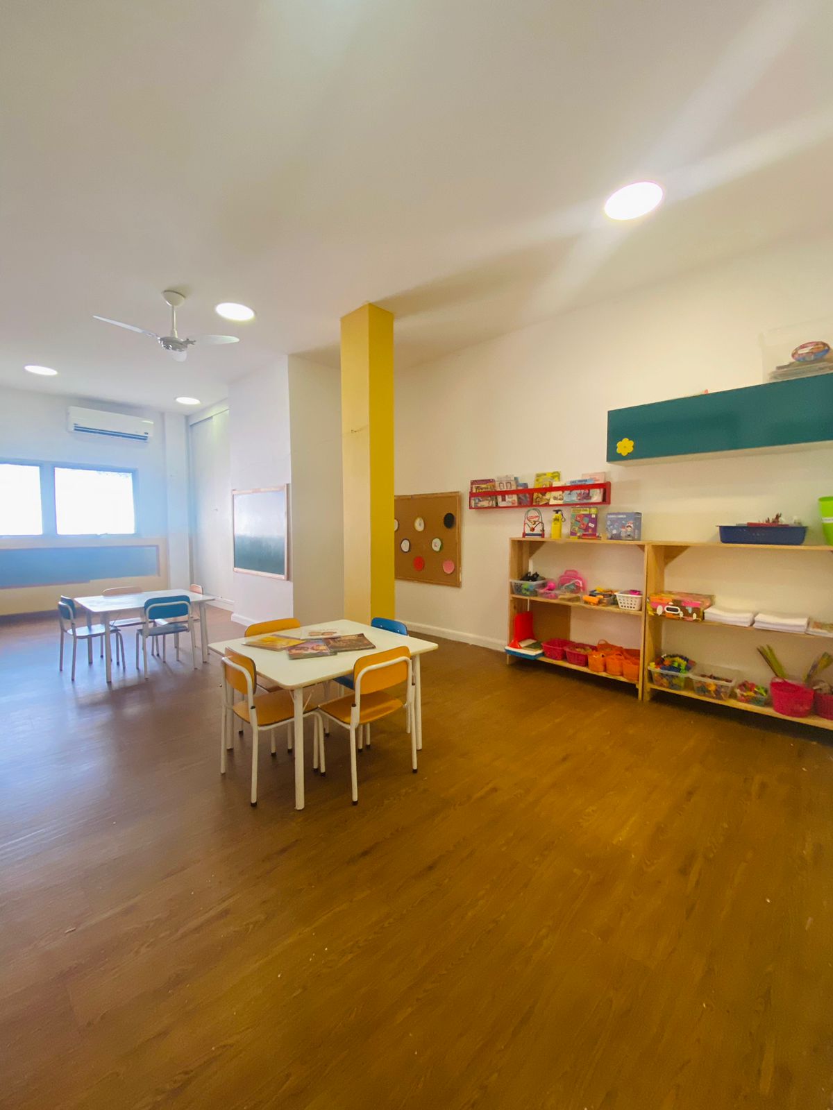 Espaço escolar preparado para educação infantil